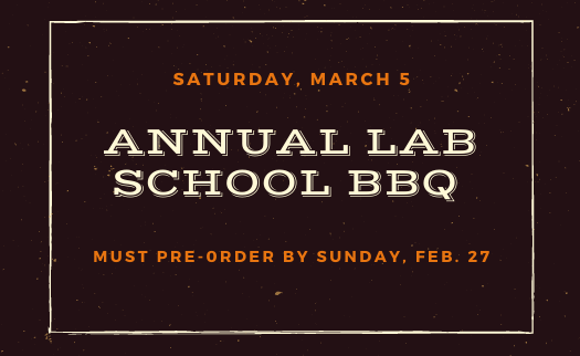 lab school bbq flyer