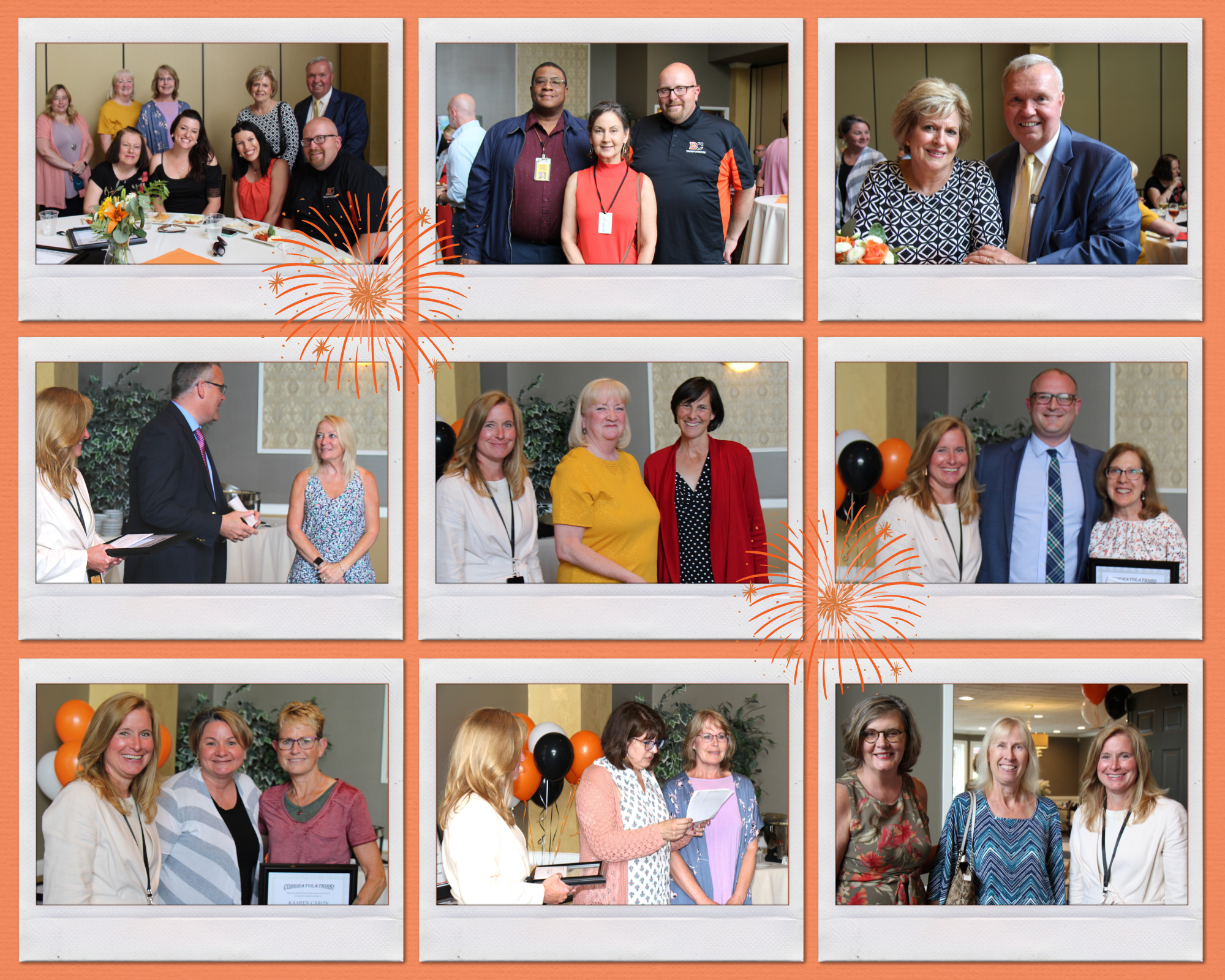 collage of photos of retirees
