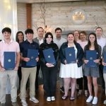 Students and educators pose with their YMCA Student and Educator Awards