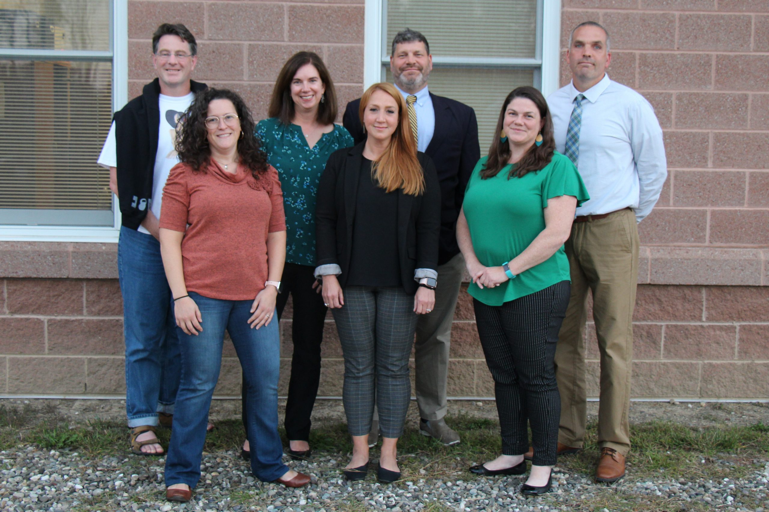 Photograph of the Board of Education members.