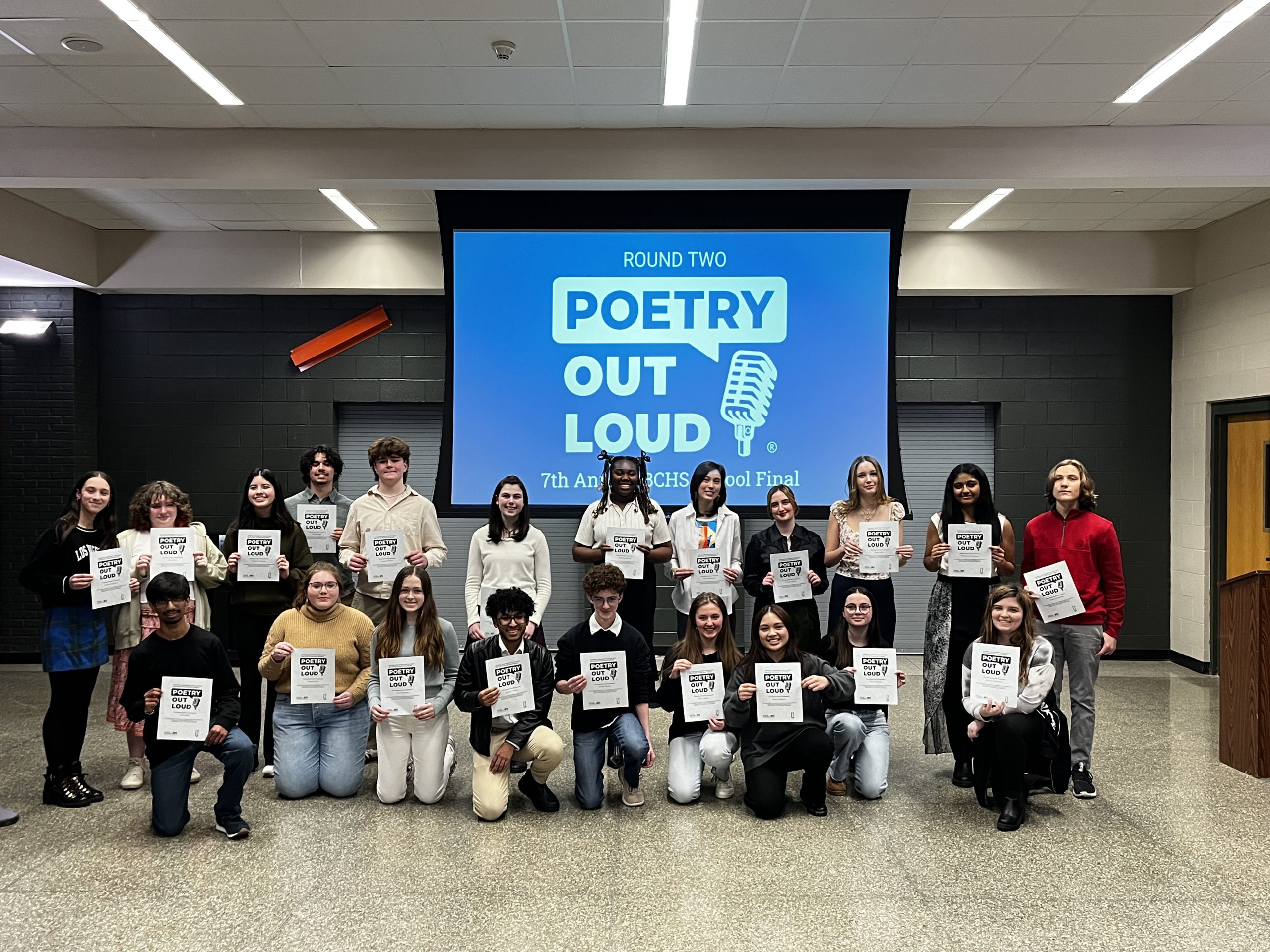 Group Photo of all of the 2024 Poetry Out Loud Contestants
