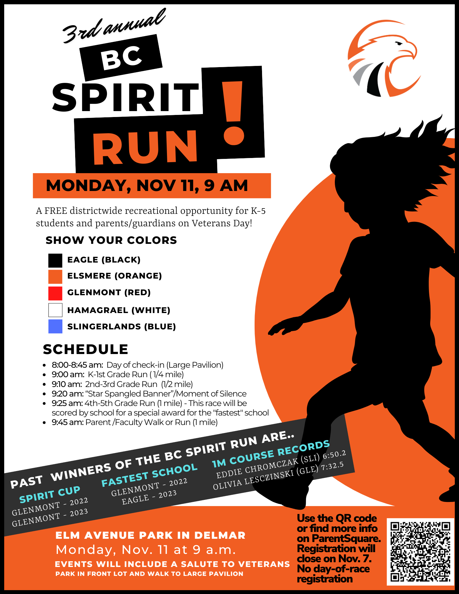 3rd annual K5 Spirit Run is November 11 Bethlehem Central School