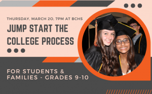 Jump Start the College Process Poster.