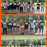 three group photos