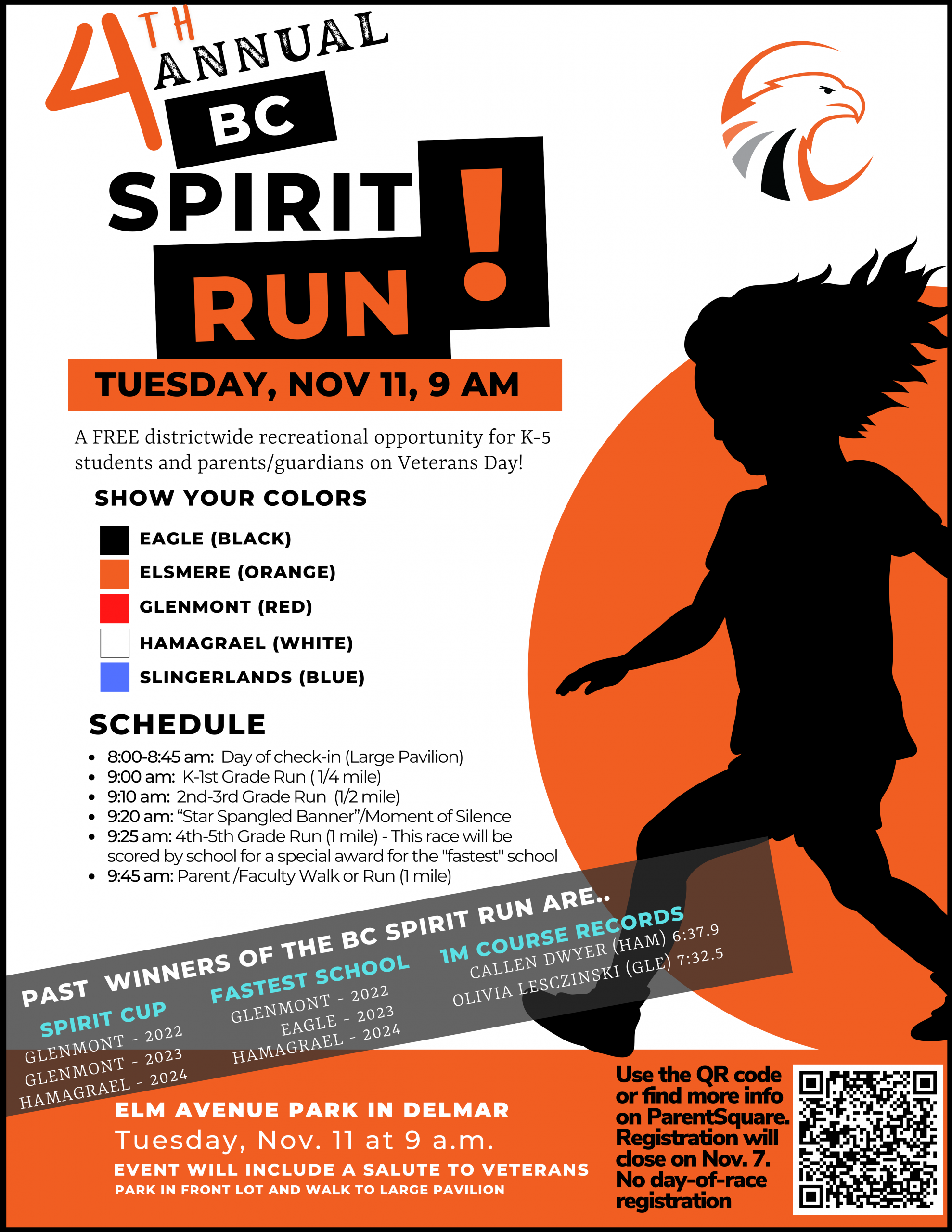 Image of flyer advertising the 4th annual Spirit Run