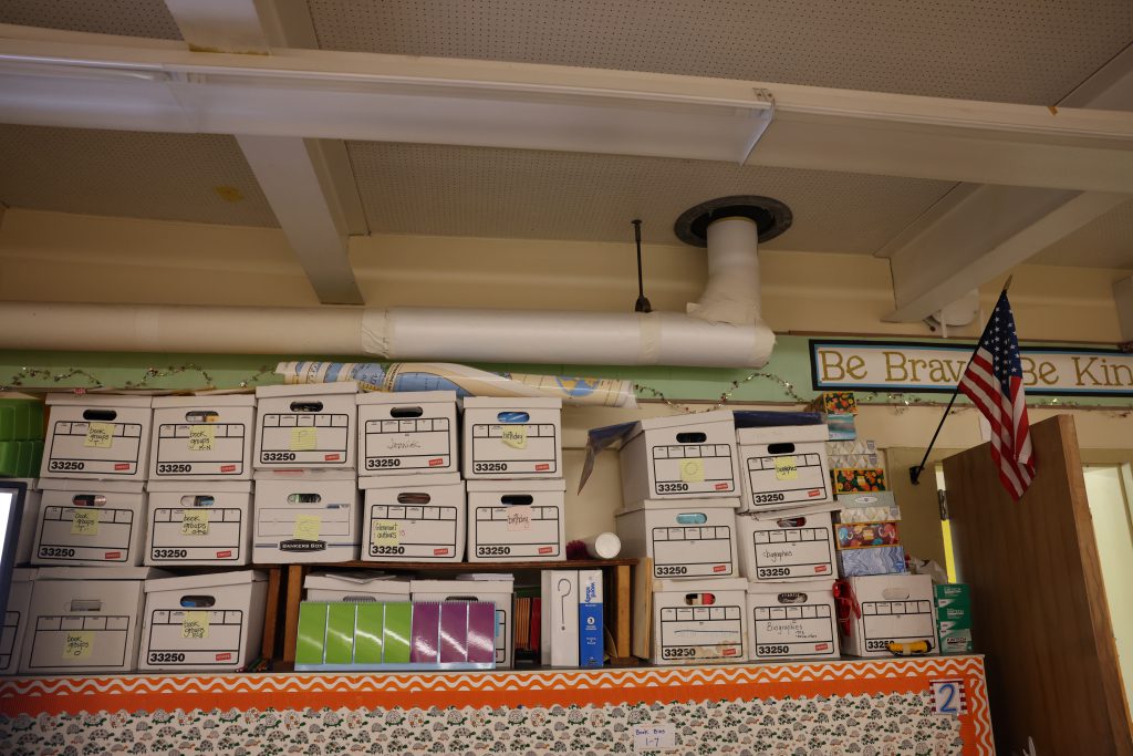 outdated elementary classroom