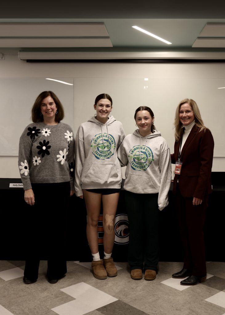 Image of BOE President Holly Dellenbaugh, Ellie Danz, Natalie Hopper and Superintendent Jody Monroe