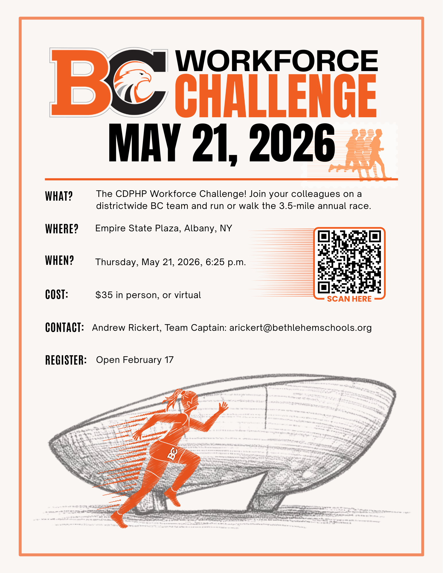 Flyer advertising the 2026 CDPHP Workforce Challenge