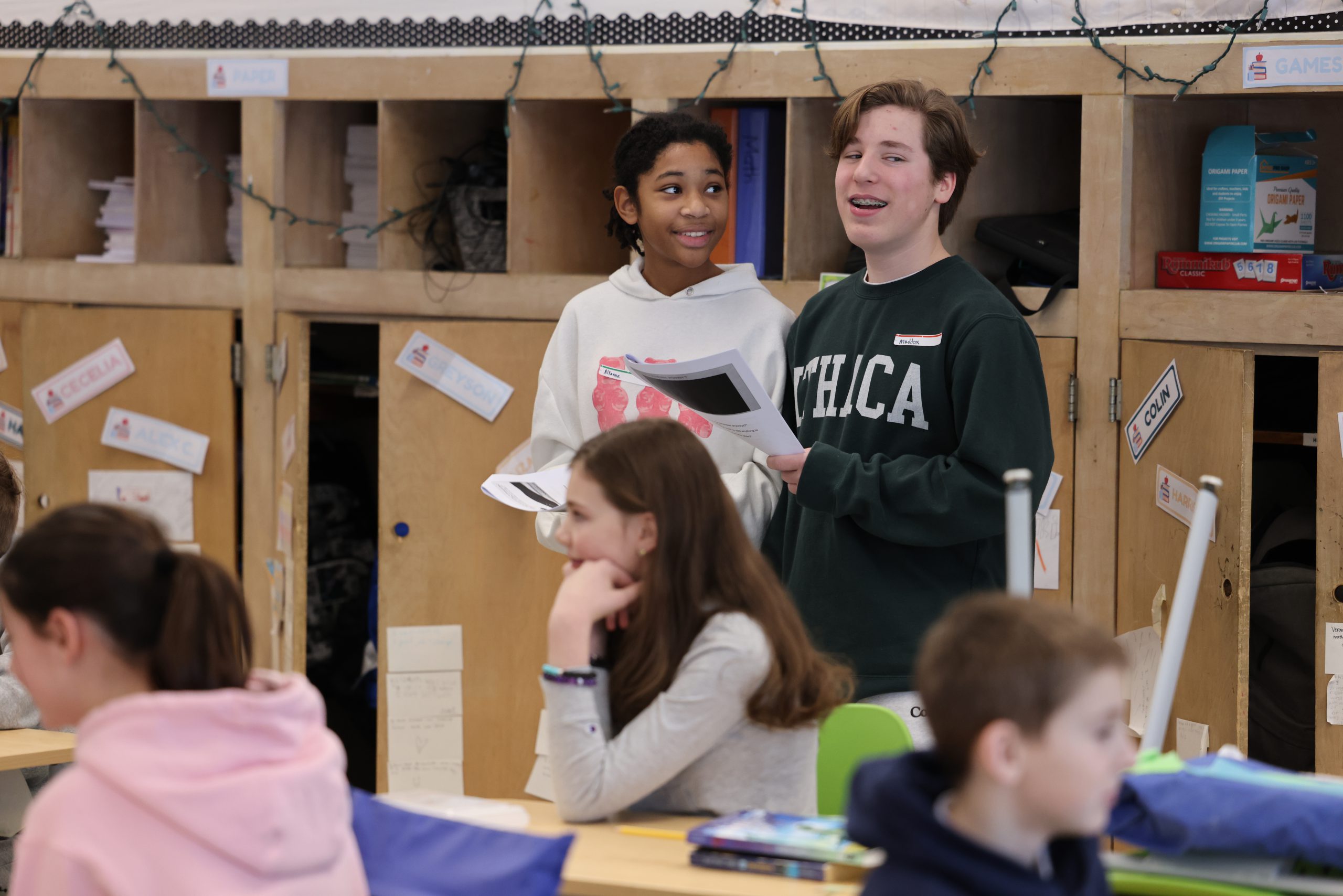 Image of BCMS Kindness leaders presenting at Hamagrael