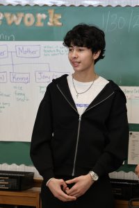 Image of BCMS Kindness Leader giving presentation