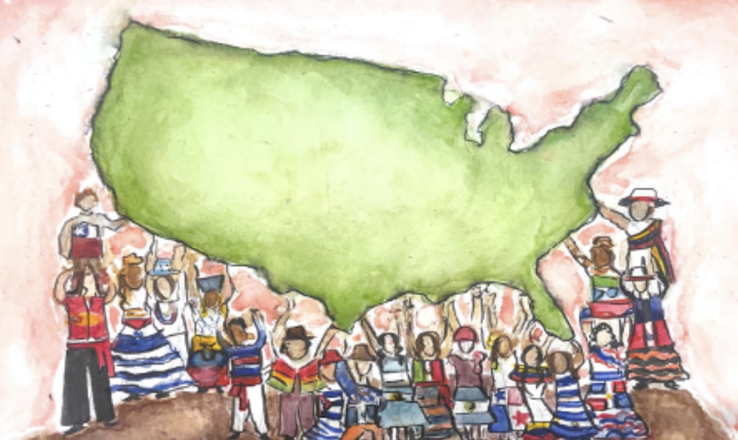 Image of “La inmigración apoya la nación" by Juni Seagle