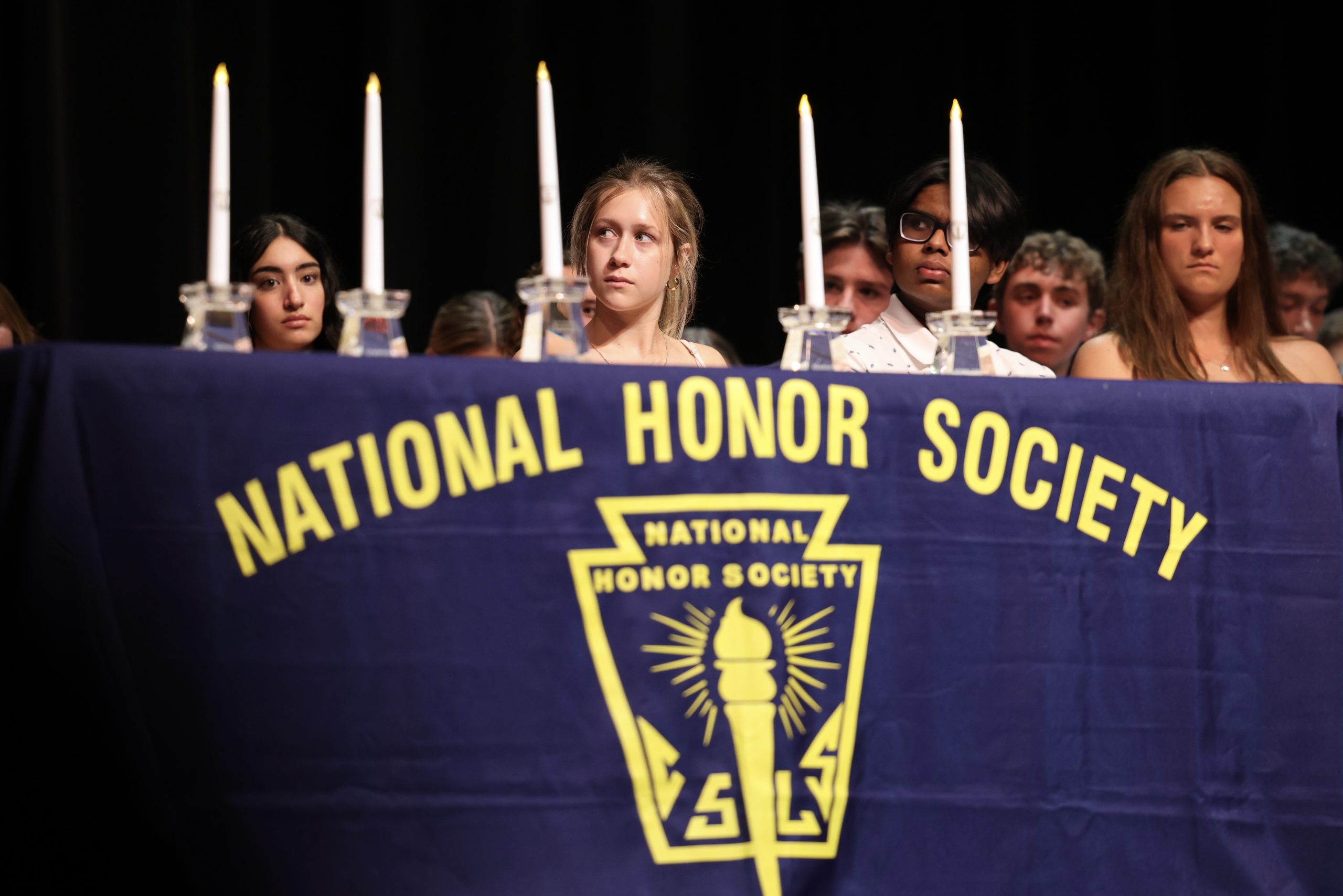 Image of students at National Honor Society Induction