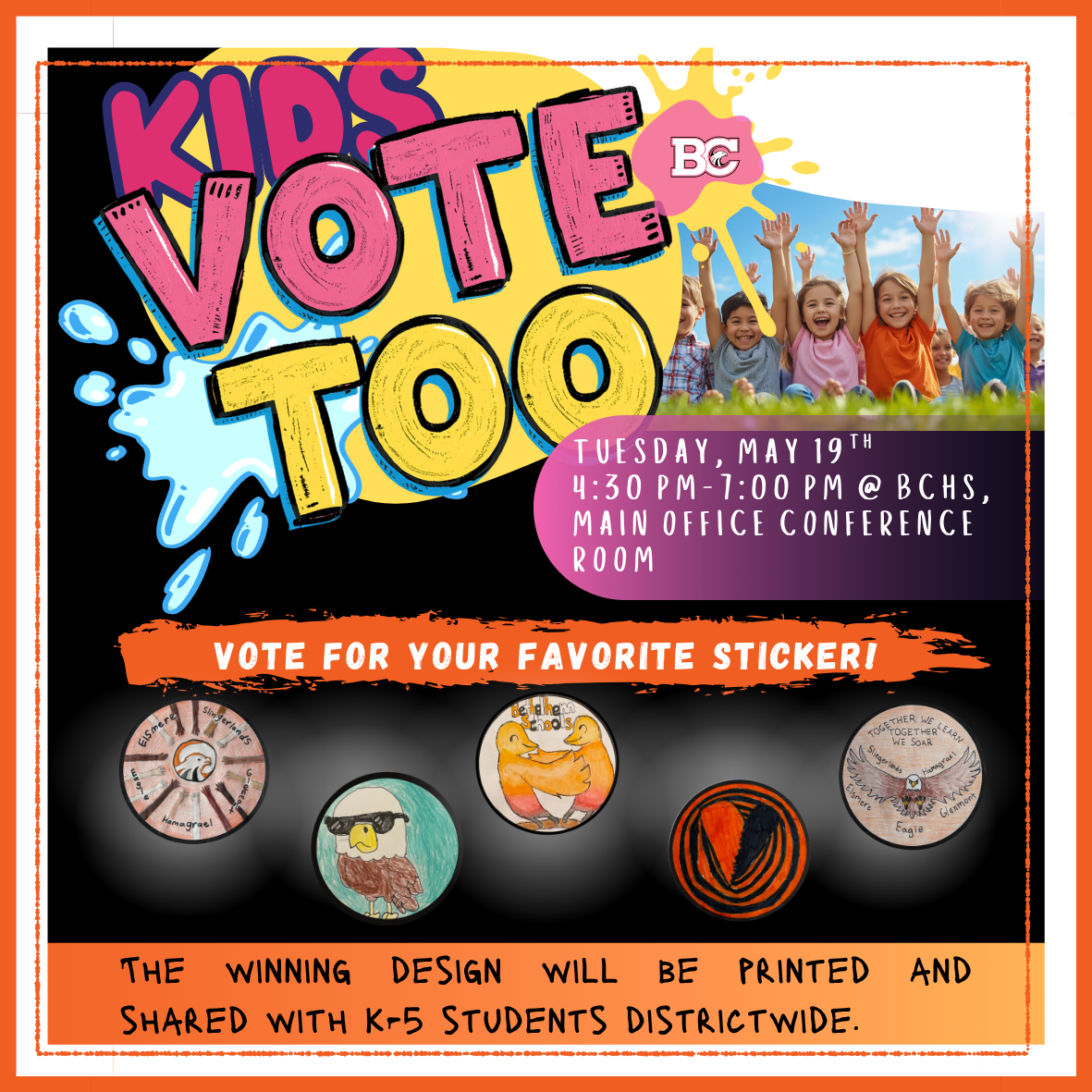 Kids Vote, Too on May 19 - Bethlehem Central School District
