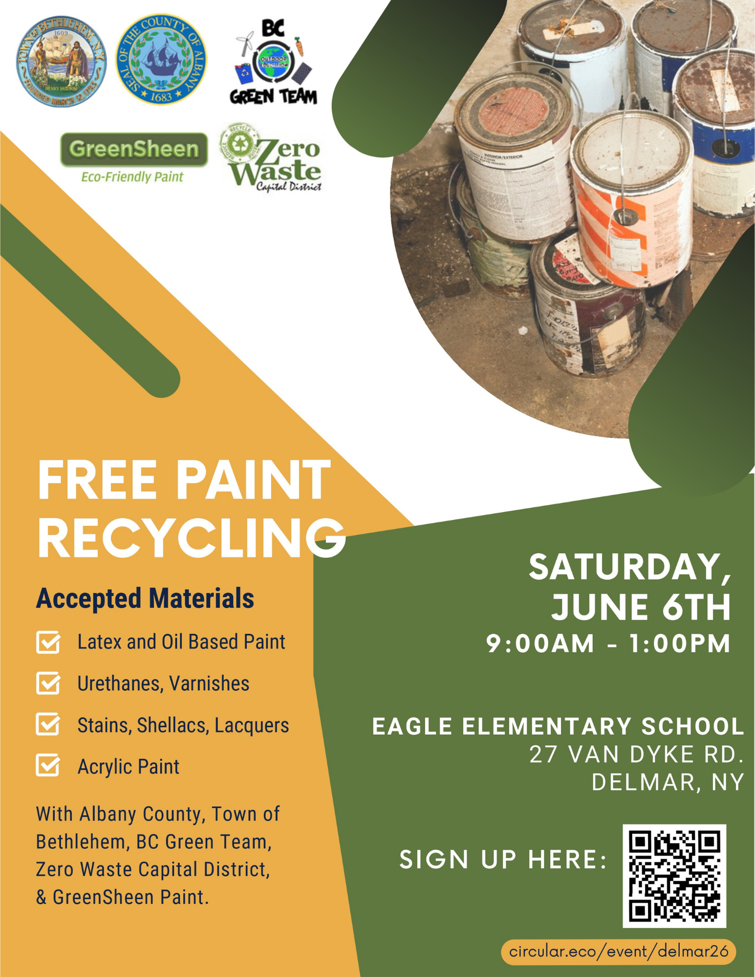 Image of Paint Recycling Event Flyer