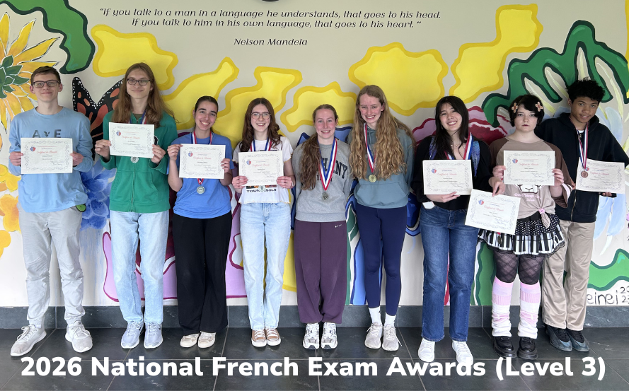Group of students poses for photo