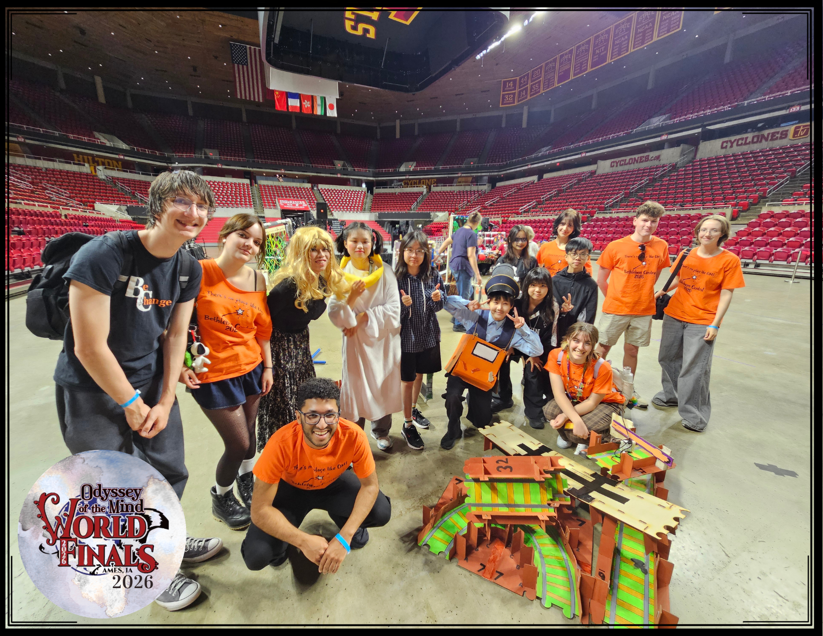Image of the BCHS Odyssey of the Mind team with their buddy team