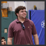 Image of student at Senior Assembly