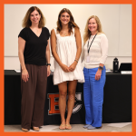 Image of Brianna Fabian with Board of Education President Holly Dellenbaugh and Superintendent Jody Monroe