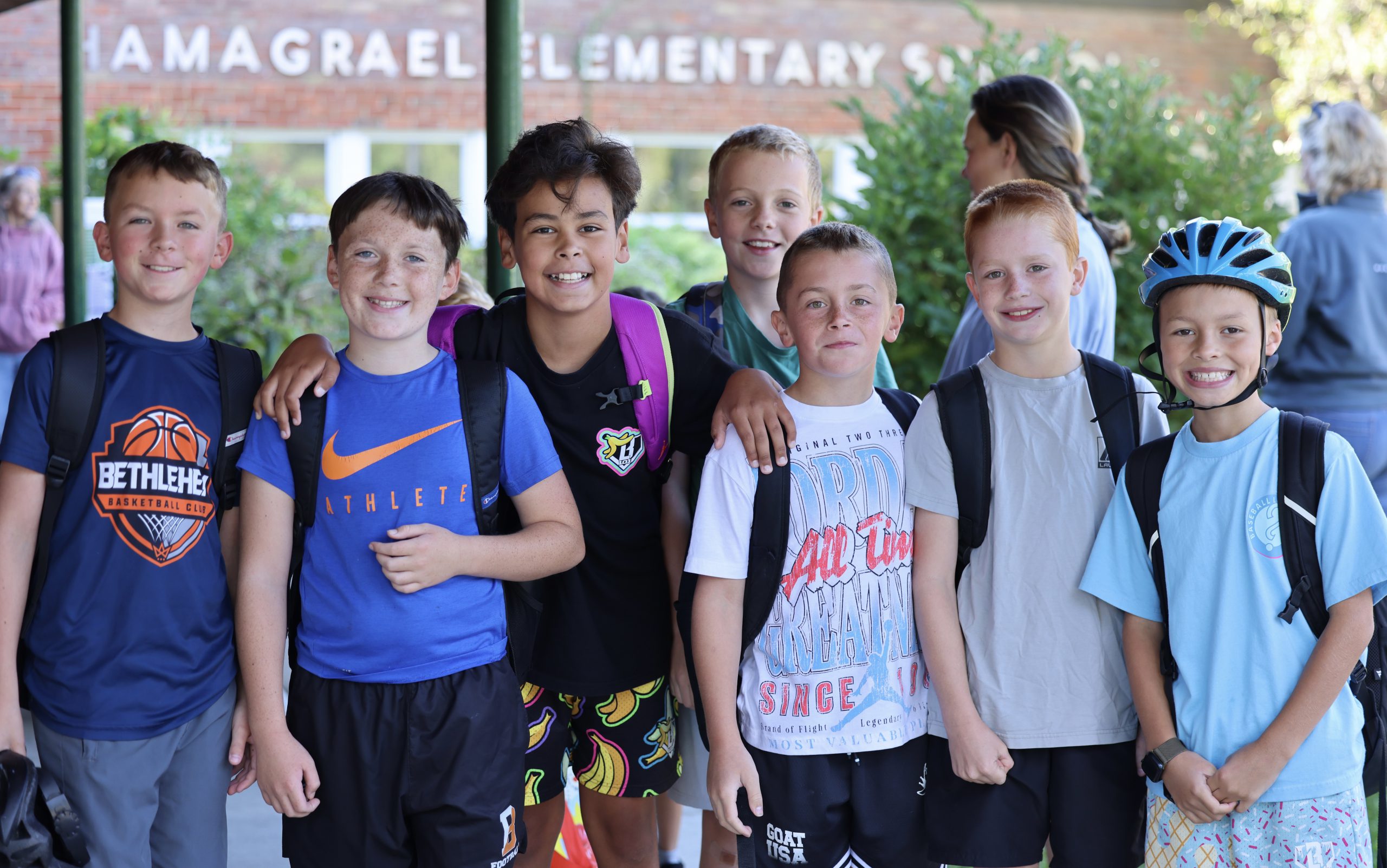 students smiling